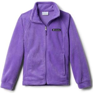 Columbia lavender girls fleece, size L